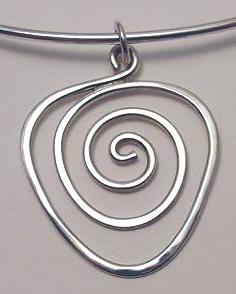 Triangular Spiral Pendant